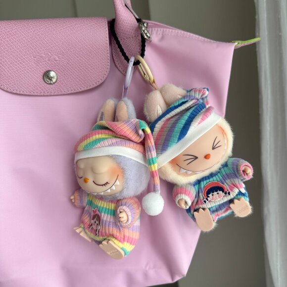 [Bundle of 2] Labubu Pajama Outfits – Pink & Blue Striped Sleepwear Sets 🩷💙 - Picture 6 of 8